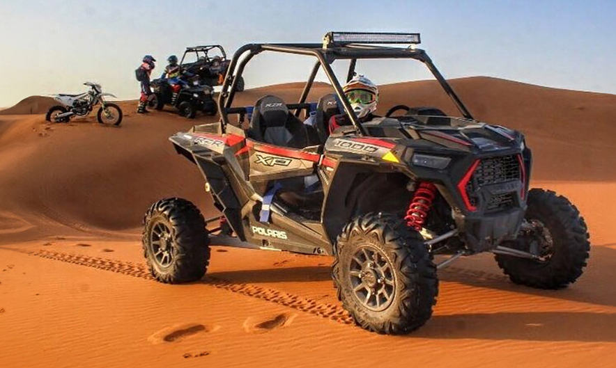 Polaris RZR 1000 CC 2-seater dune buggy in Dubai desert