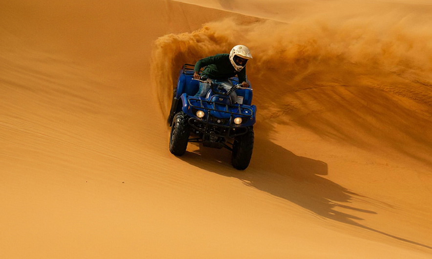 Sharmax Hummer 320cc quad bike in Dubai desert